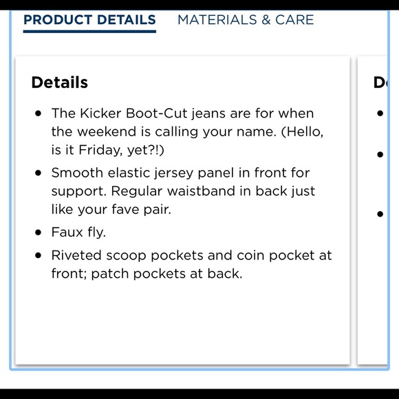 Maternity Front Low Panel Boot-Cut Jeans NWT - Picture 6 of 9